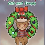 Christmas pastel goth cute and creepy coloring book