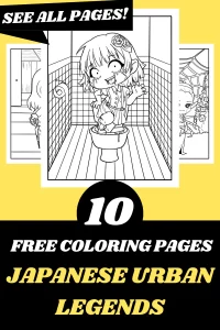 japanese urban legends free coloring pages