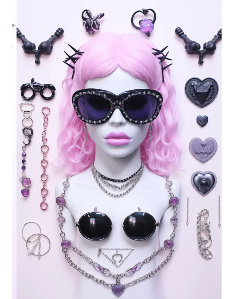 pastel goth accessories