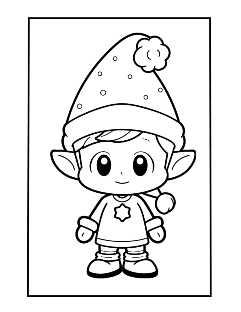 Christmas coloring page for free