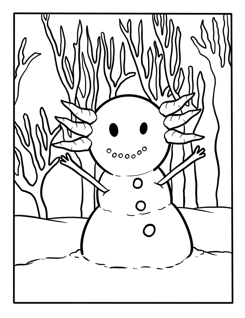 axolotl snowman