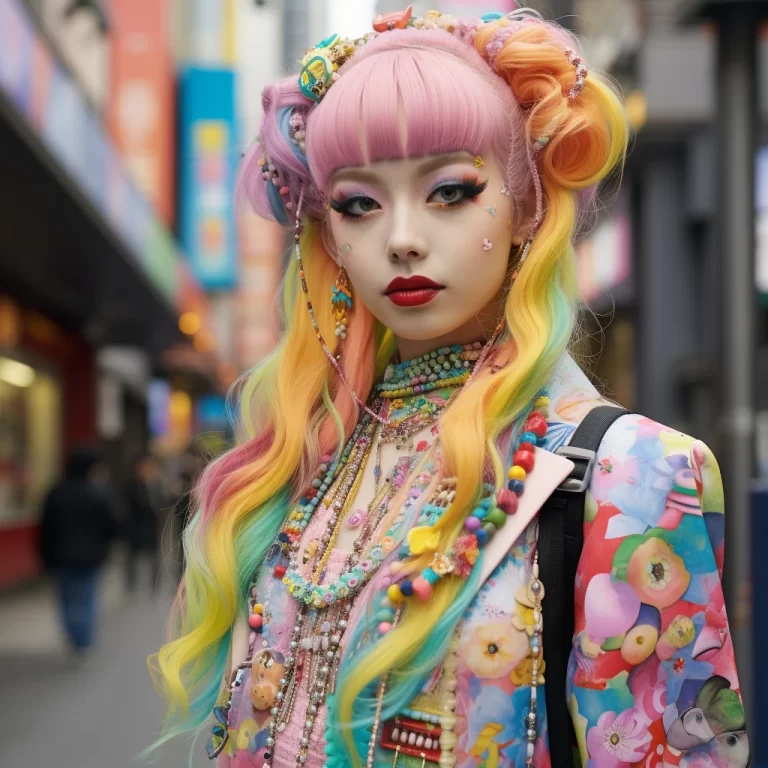 Decora girl model: accessories and colorful outfits