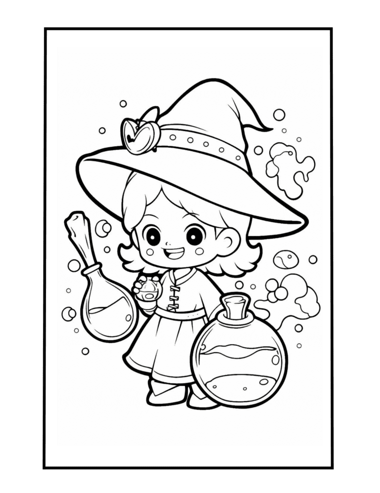 Witch and Magical Potions free pdf printable