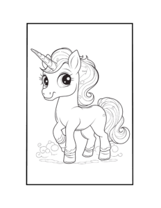 unicorn coloring page