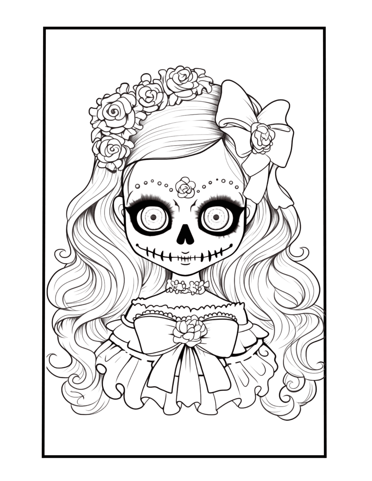 Gothic Creepy Coloring Pages: 6 Free Printables For Adults