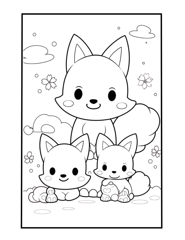 fox with kids