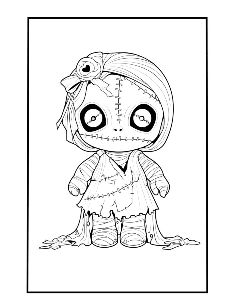 free coloring pages to print with scary toy