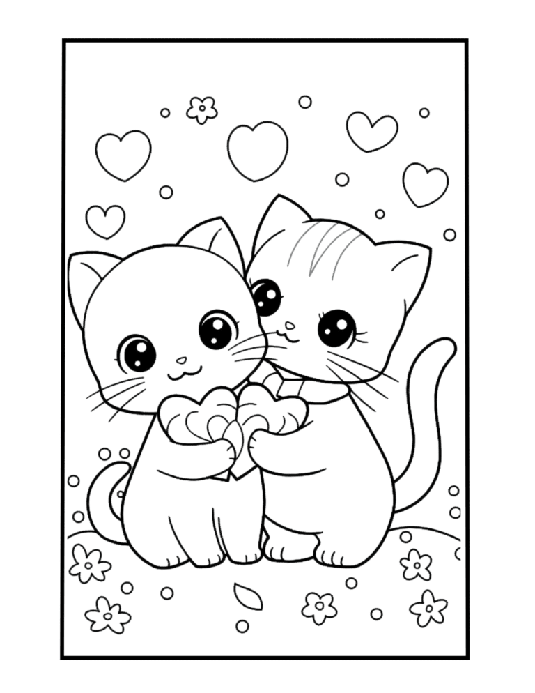 valentine adorable cats