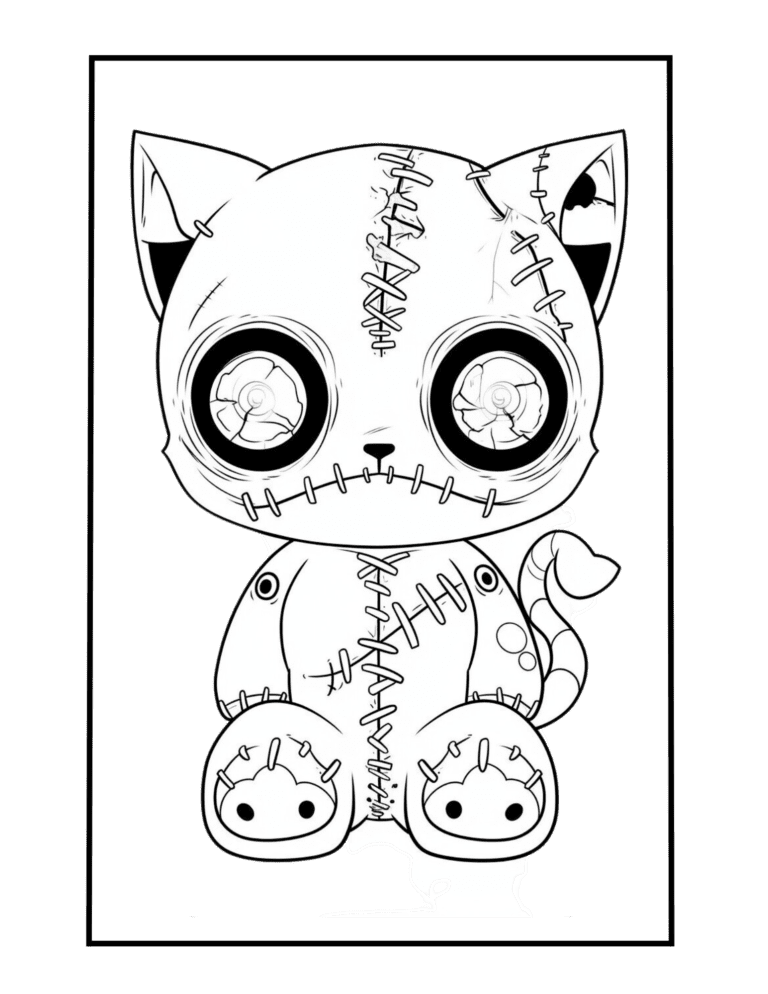 broken cat doll