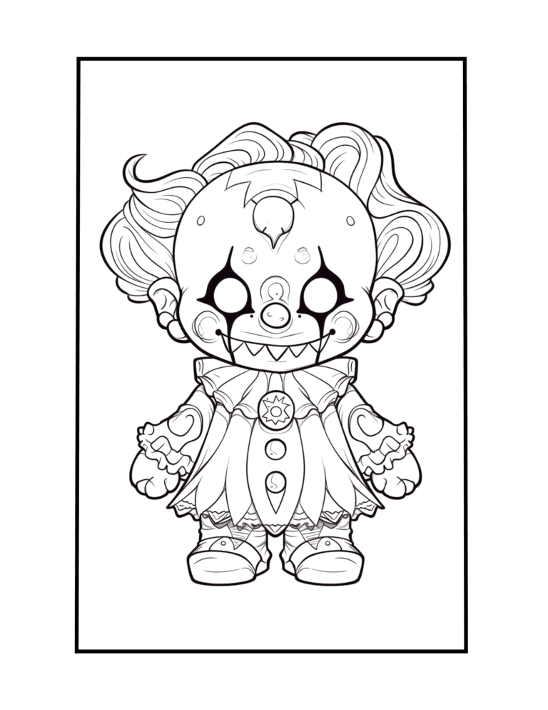 clown coloring book