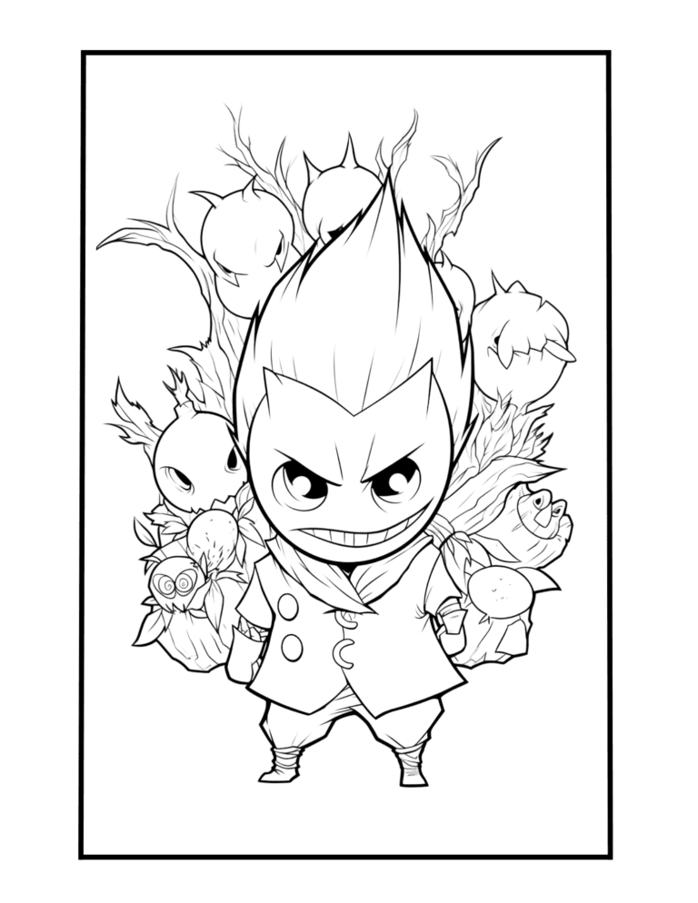 creepy cartoon dark character free PDF prinable download