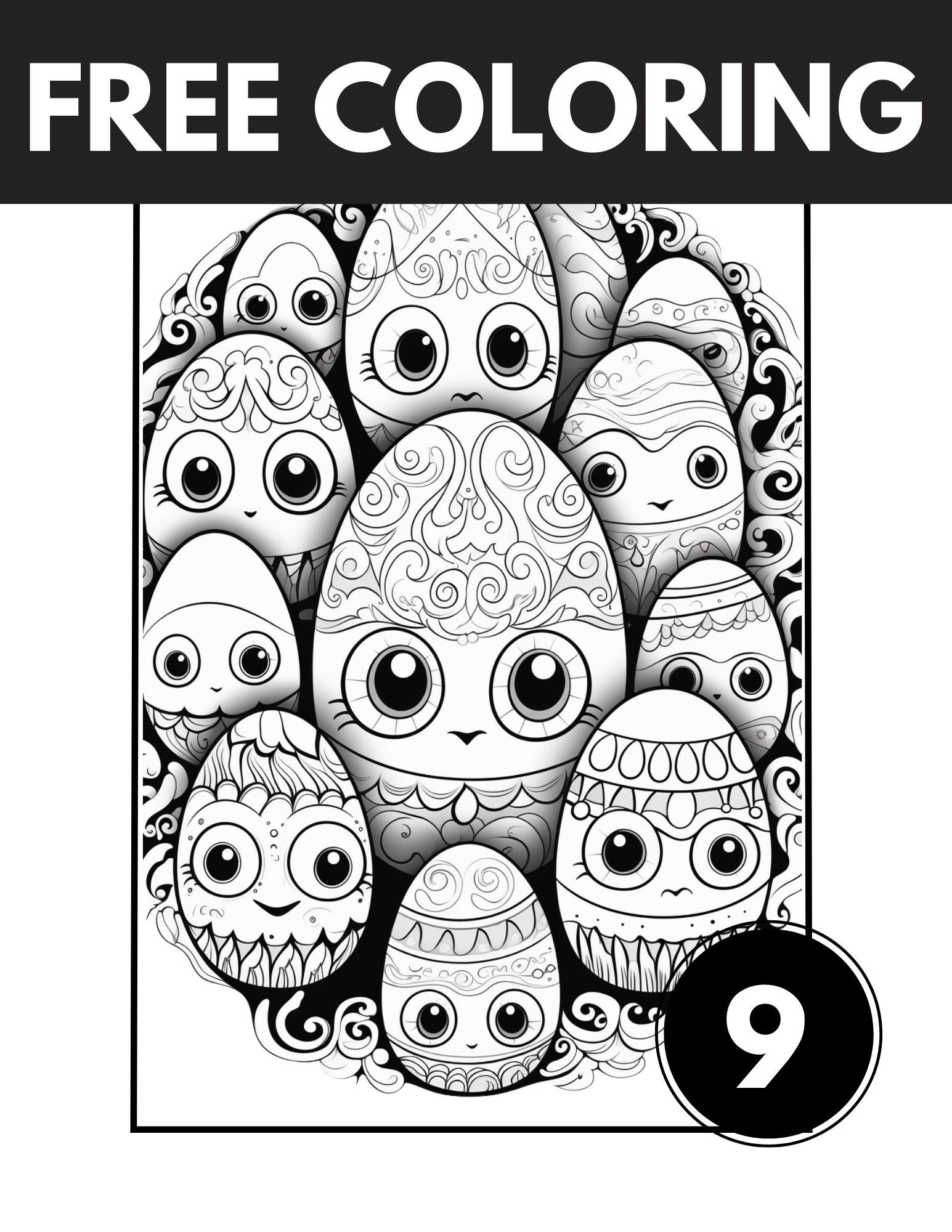 Creepy Easter Coloring Pages: 9 Easter Pages To Print