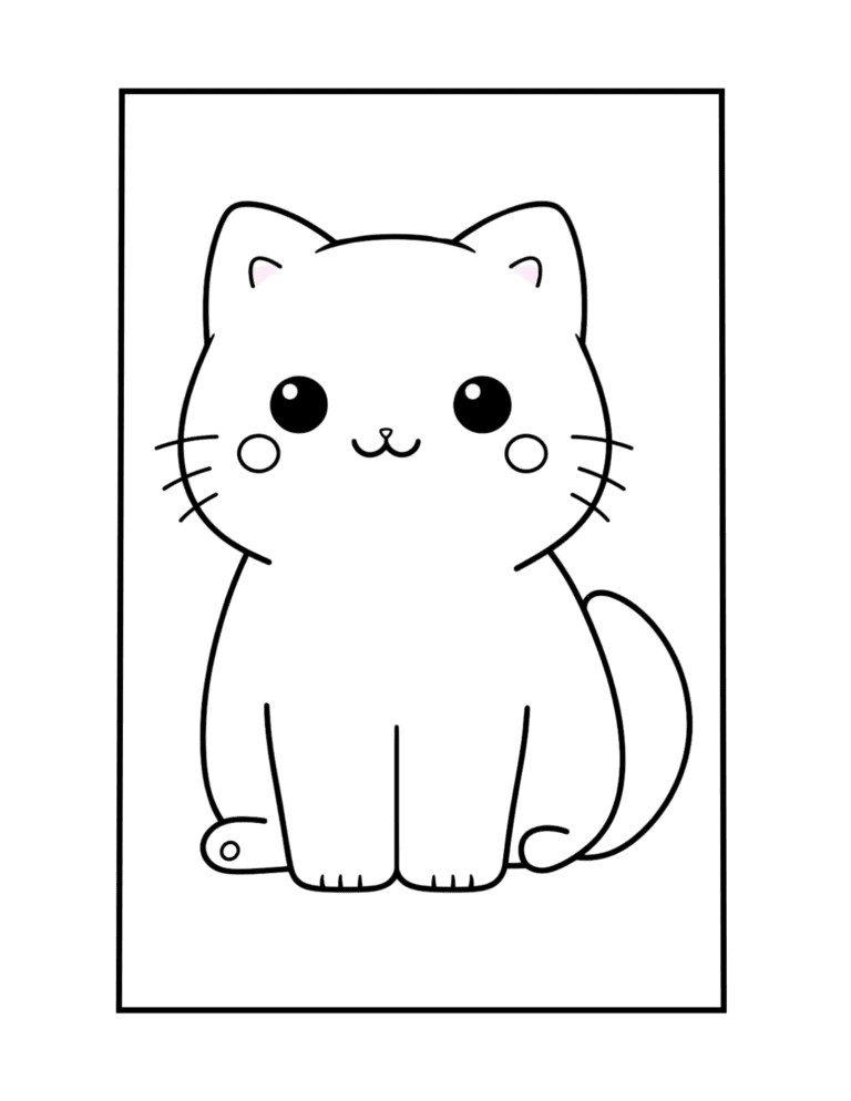 cute cat coloring pages