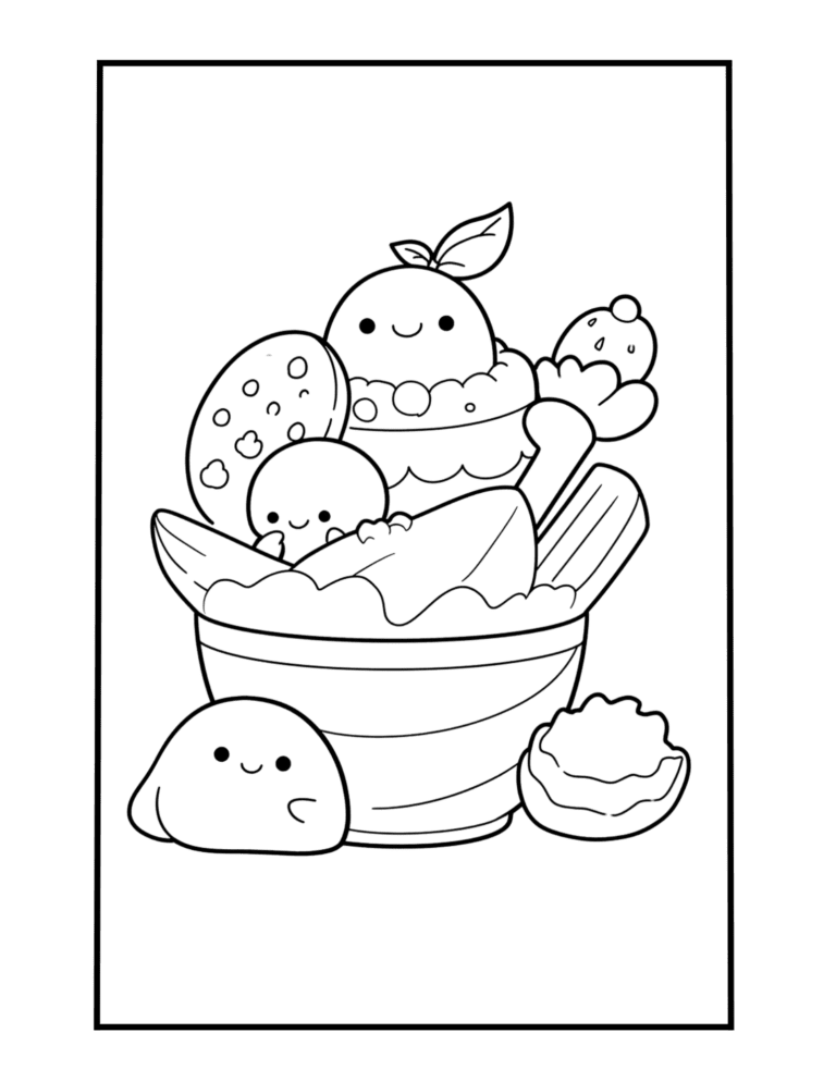 cute stuff coloring page