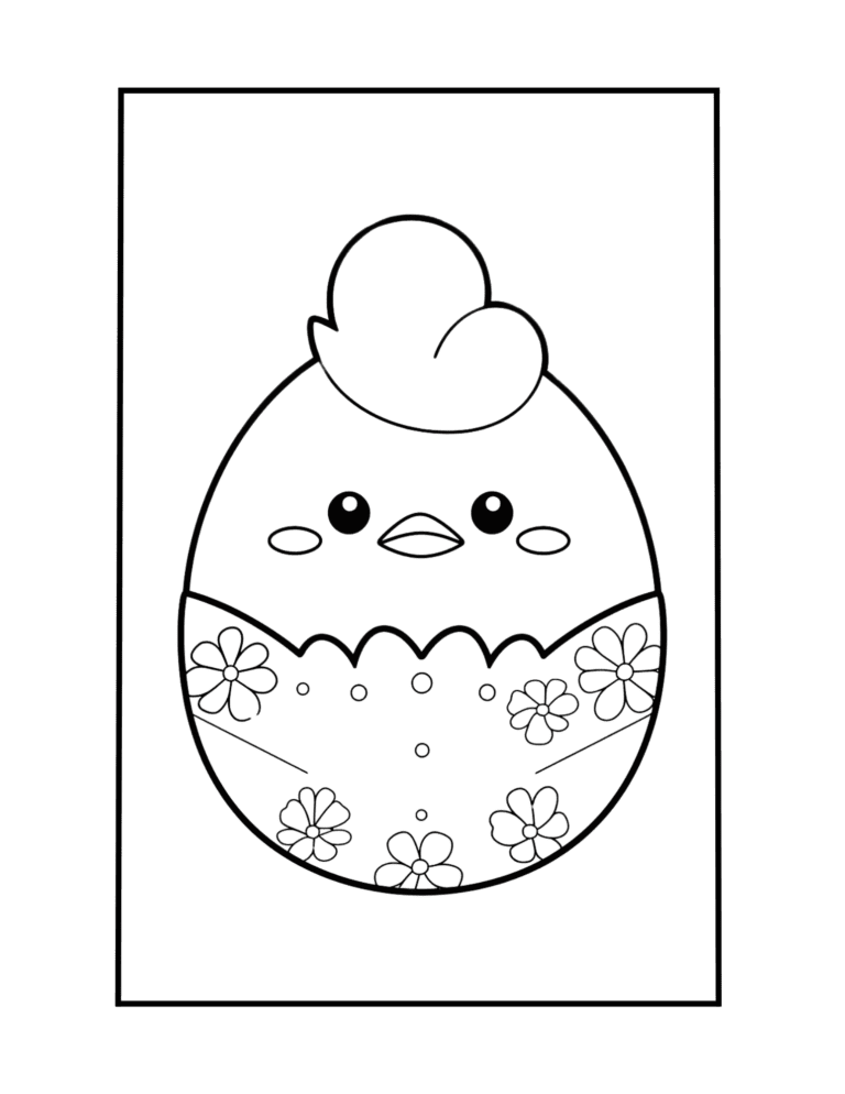 easter egg coloring sheet