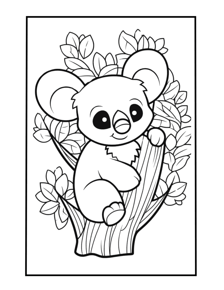 koala coloring page