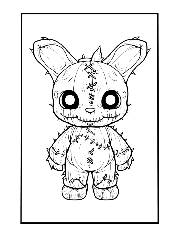 old cute rabbit doll