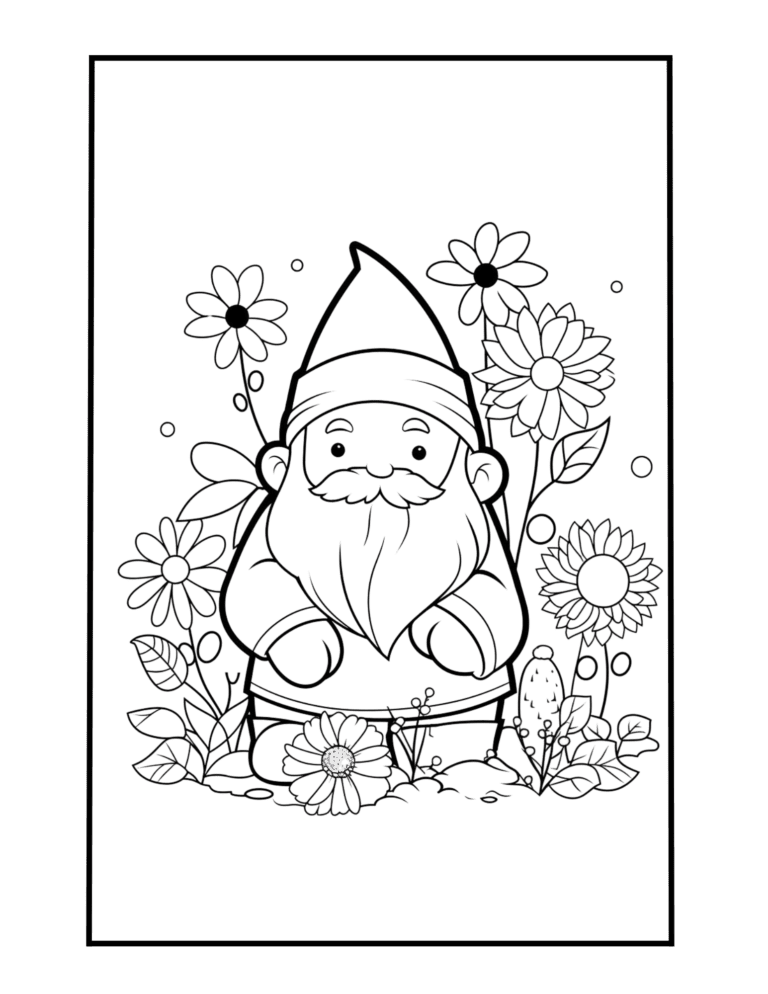 spring gnome in the flower