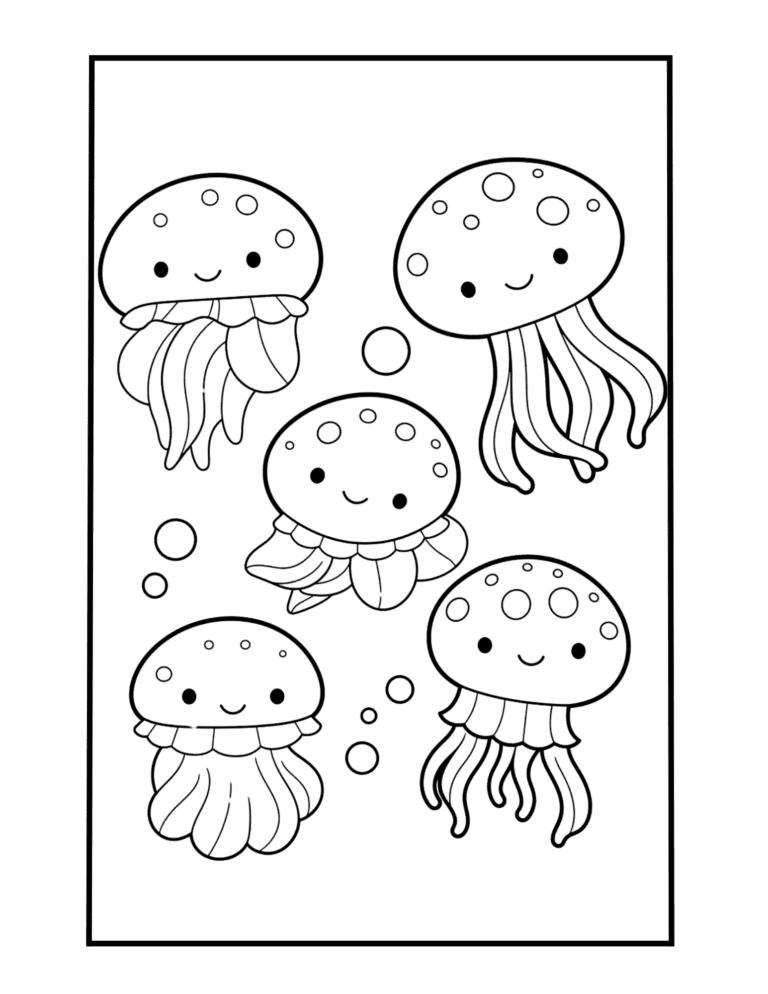 under the sea creatures coloring pages