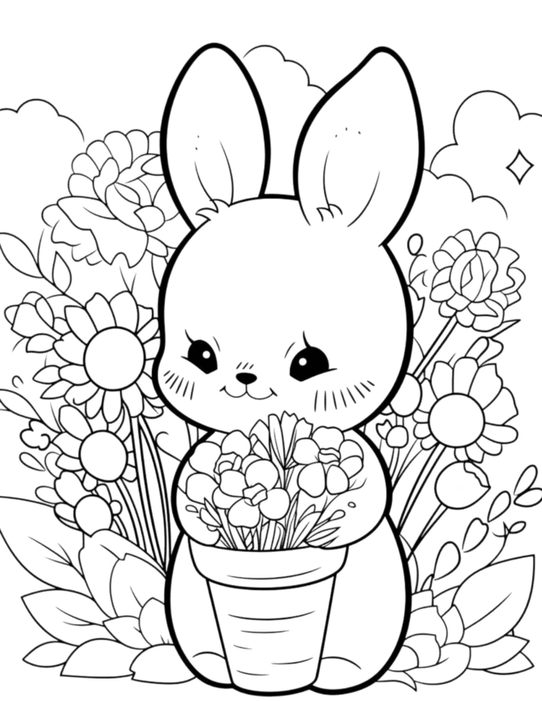 easter coloring page for patern 2