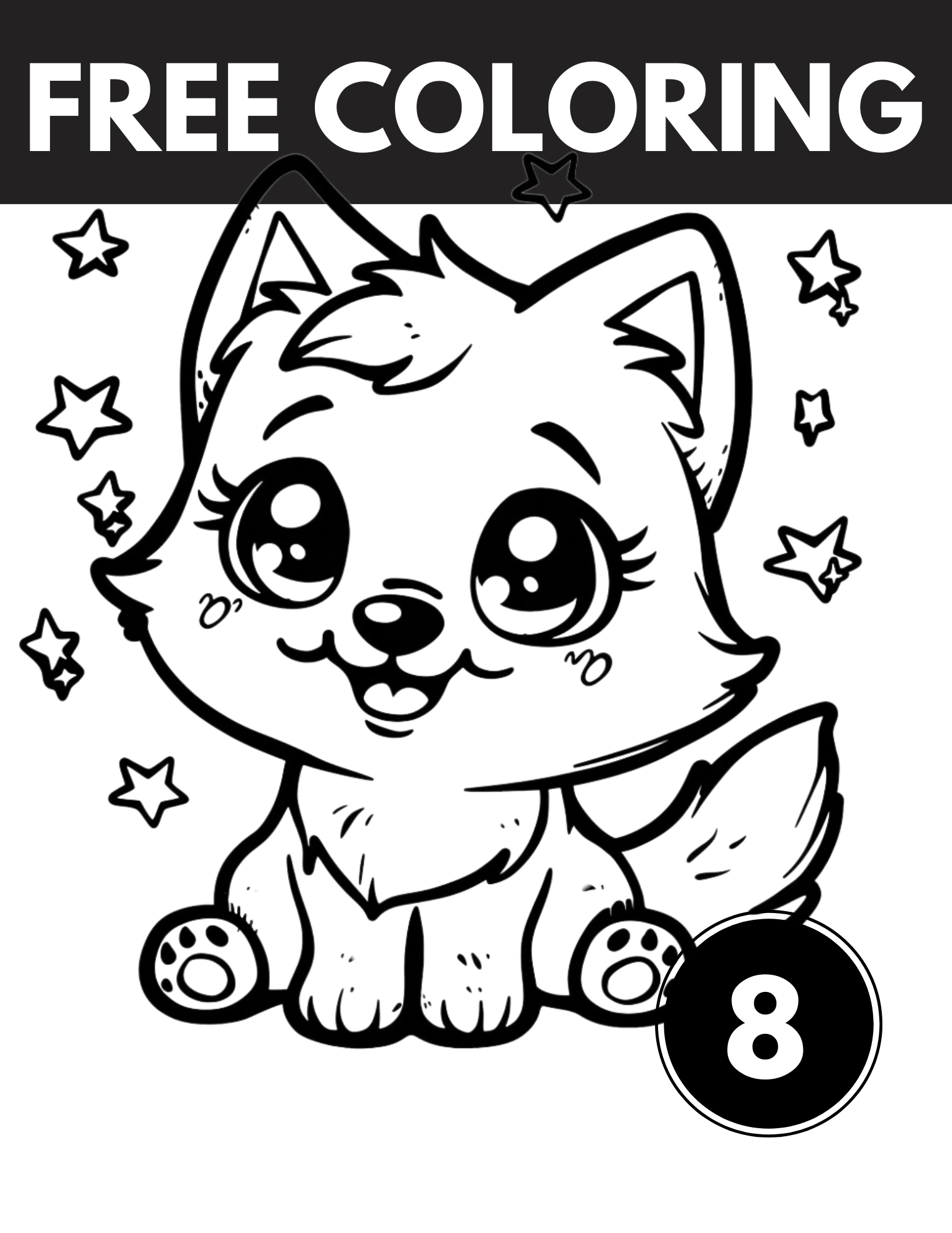 Cute Kawaii Coloring Pages