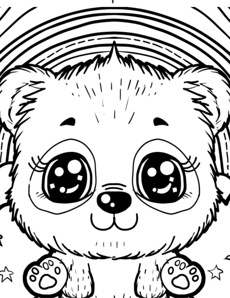 adorable teddy coloring page