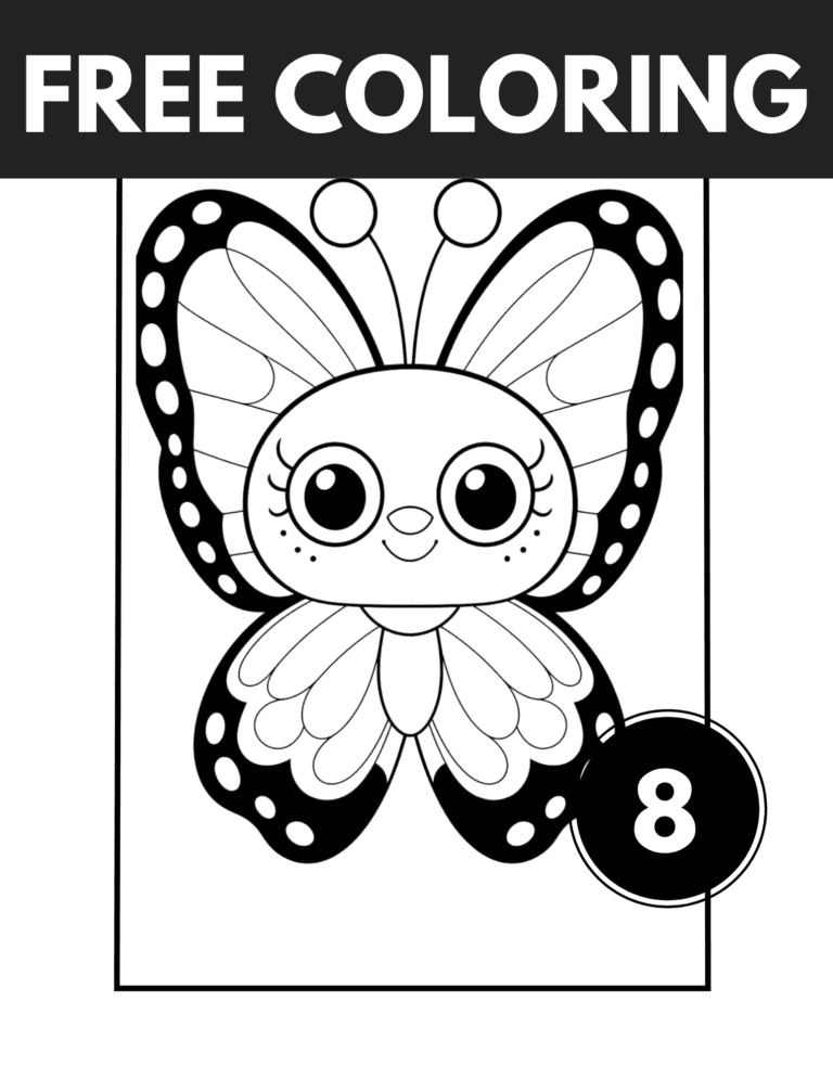 Butterfly Coloring Pages: 8 Cute Printables For Kids