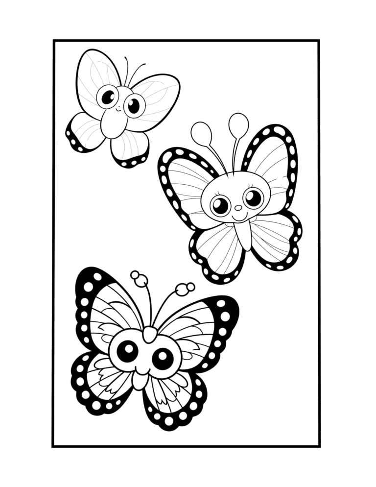 butterfly coloring page