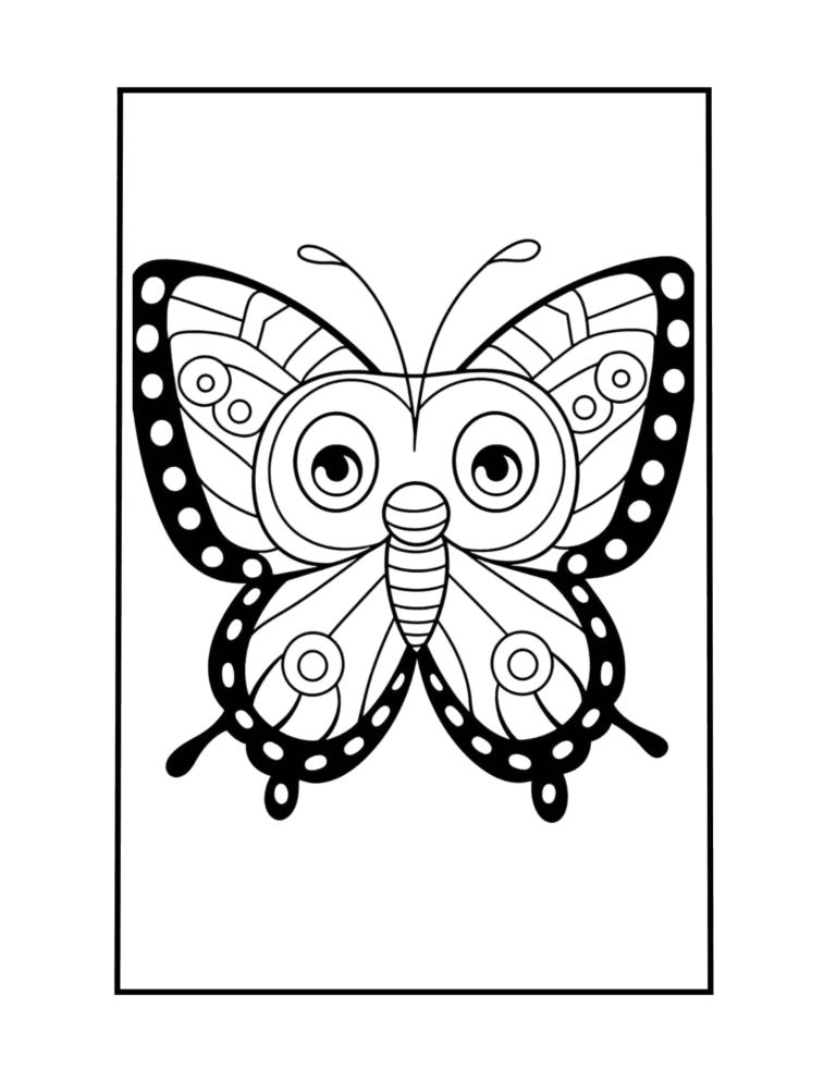 butterfly coloring sheet