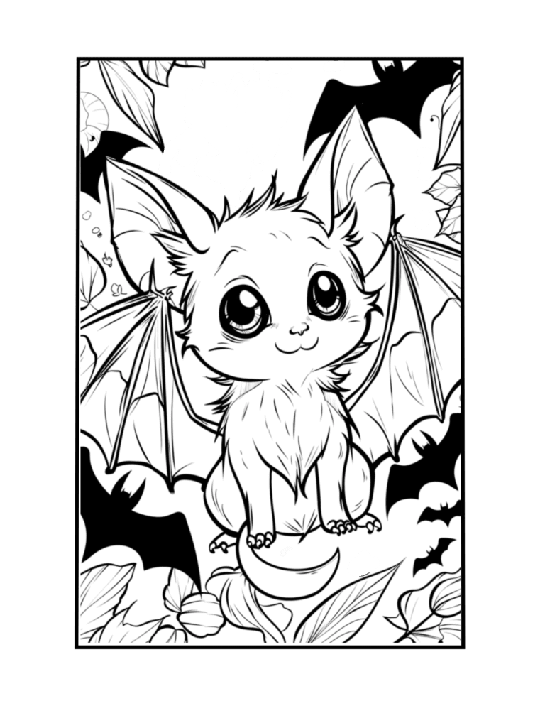 Creepy But Cute Coloring Pages: 9 Adorable Free Printables