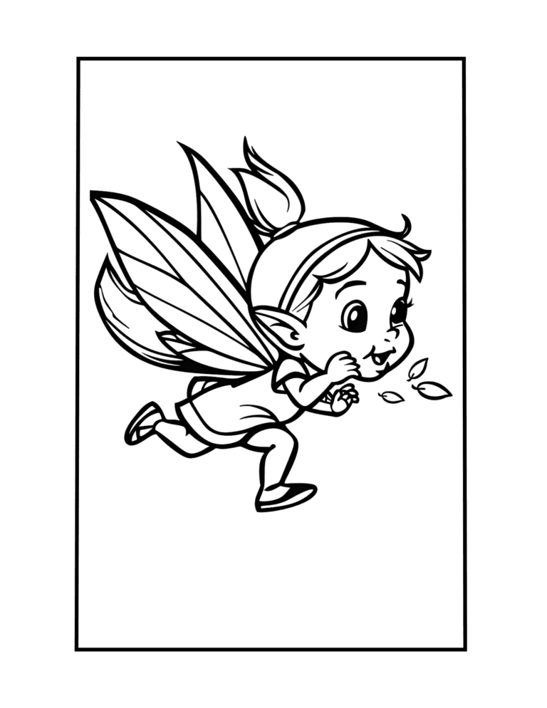 fairy coloring page