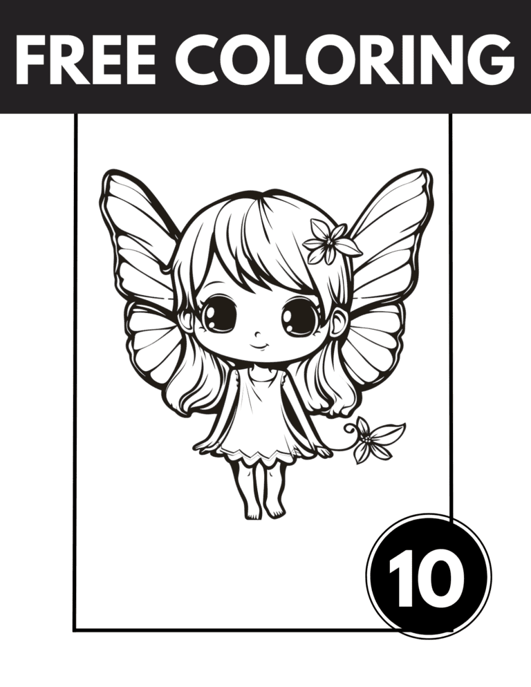 10 Free Fairy Coloring Pages