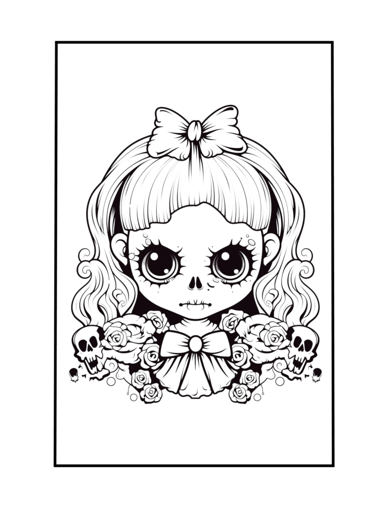 gothic PDF coloring picture