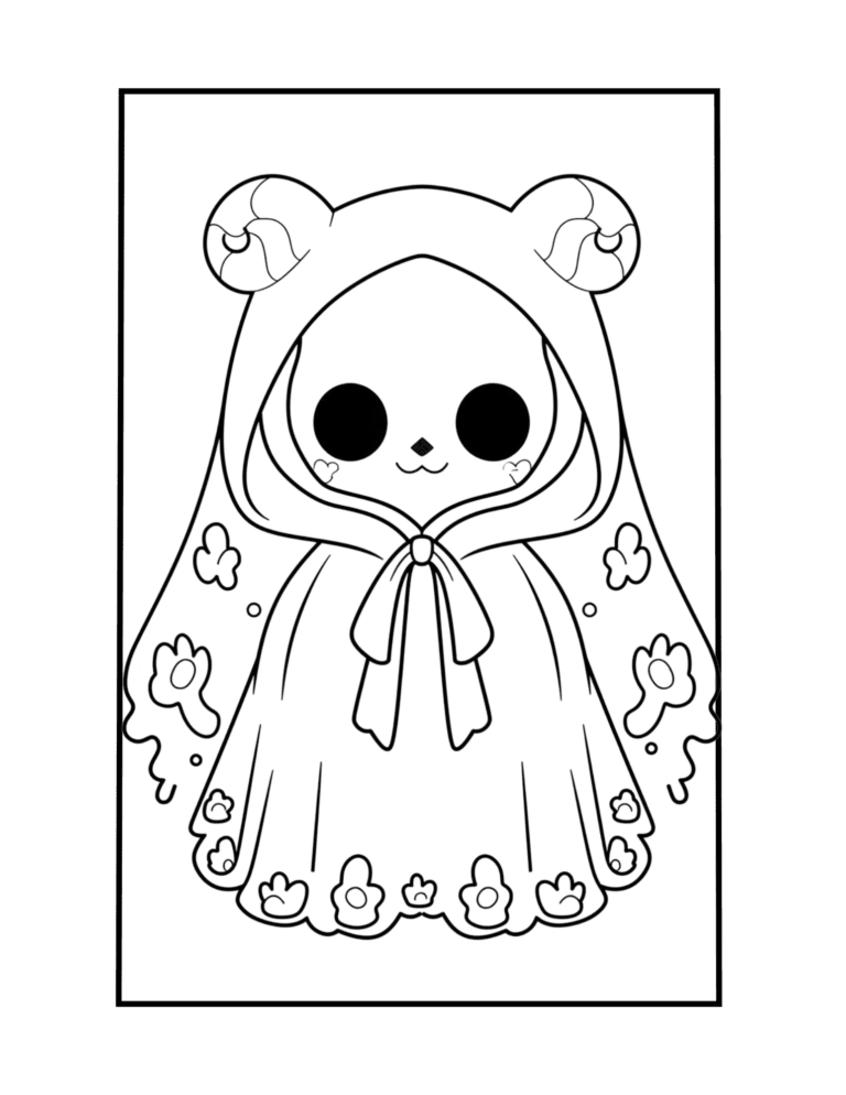 gothic coloring sheet