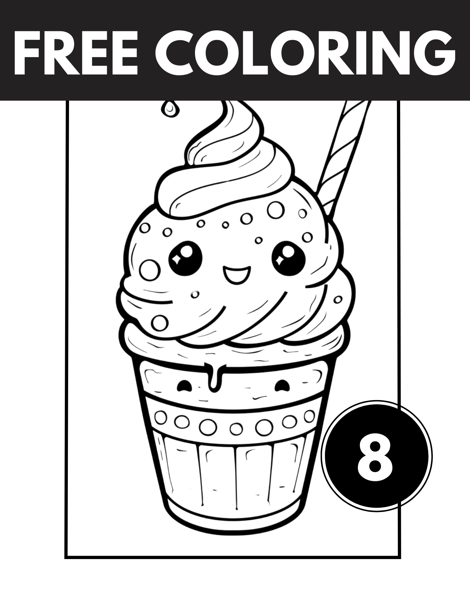 Sweet Treats Coloring Pages