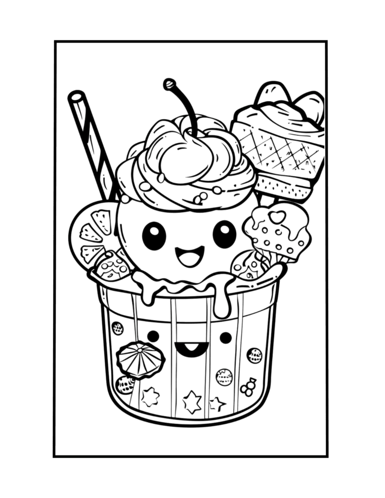 tasty coloring page