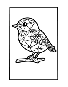 free printable bird to color