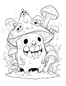 scary coloring page