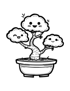 bonsai coloring page