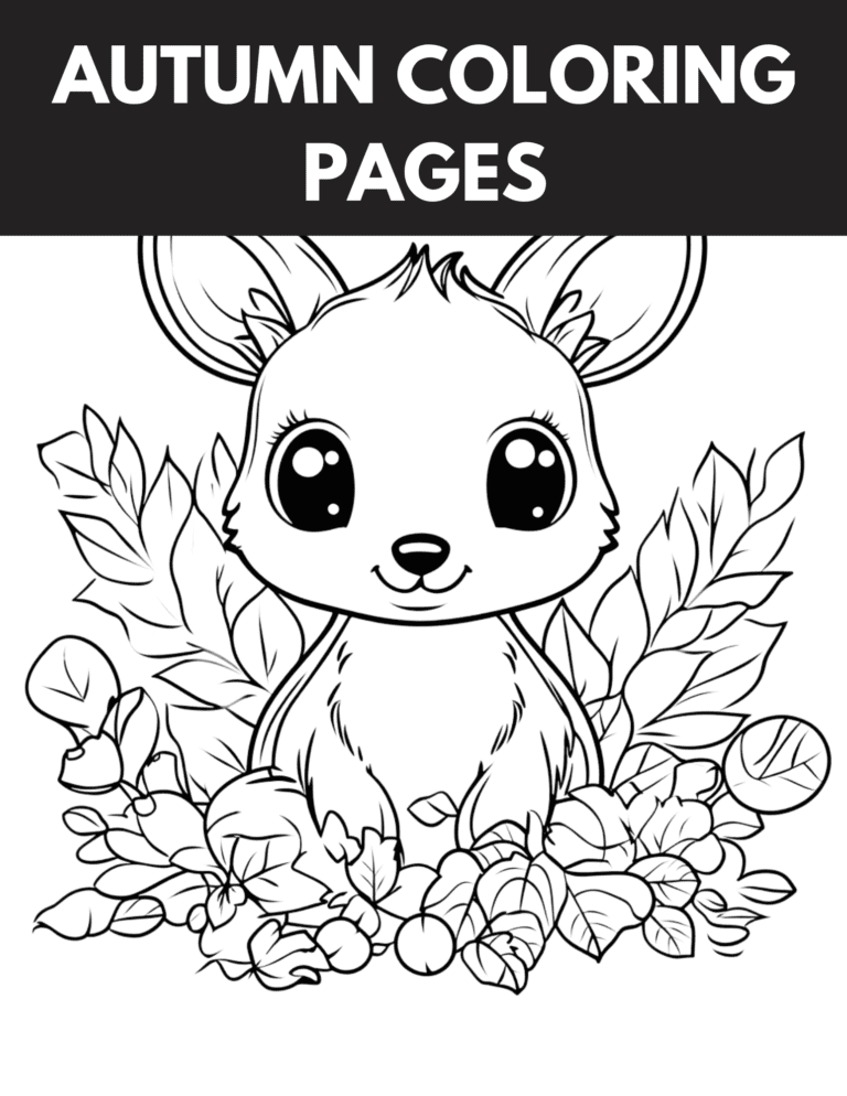 Autumn Coloring Pages For Kindergarten: 12 Autumn Coloring Pages