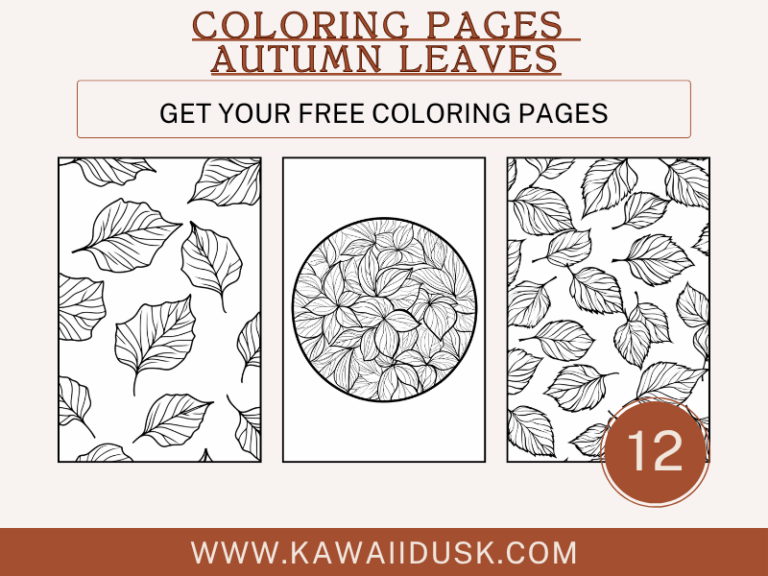13 Coloring Pages Autumn Leaves – Fun Free Printable Coloring Pages ​
