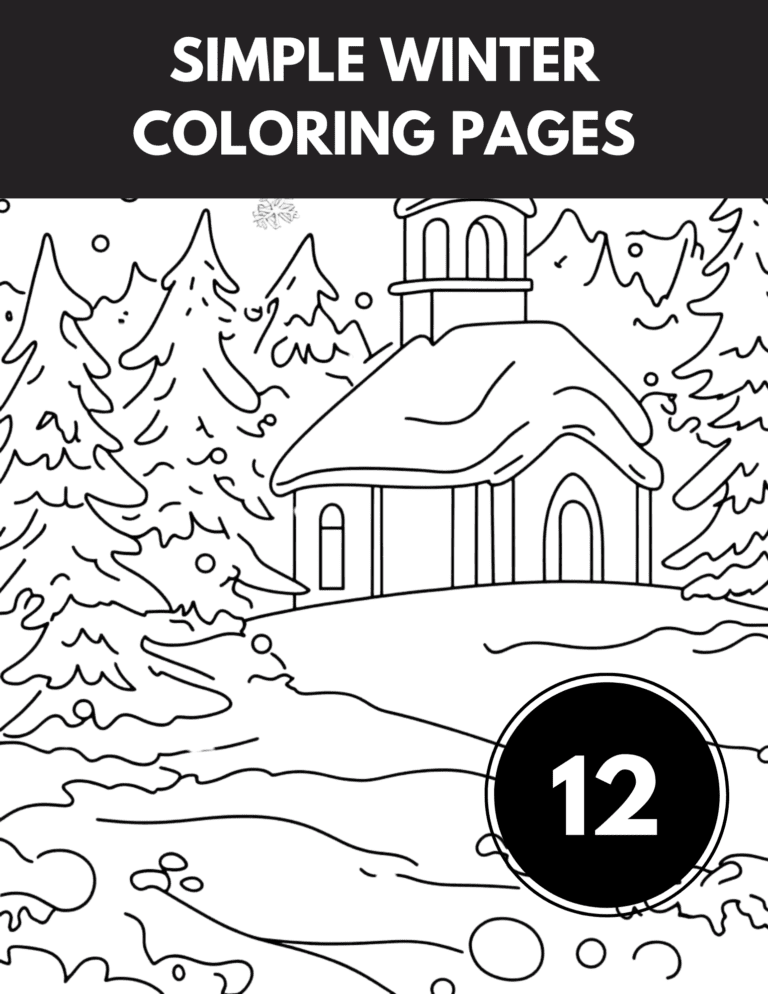 Simple Winter Coloring Pages