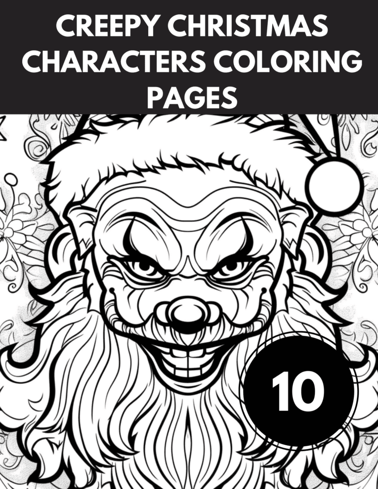 Creepy Christmas Characters Coloring Pages