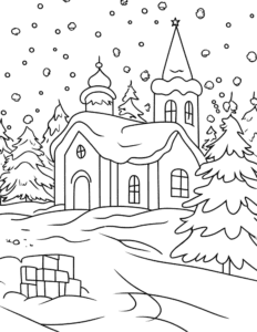 Simple Winter Coloring Pages