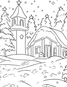 Simple Winter Coloring Pages