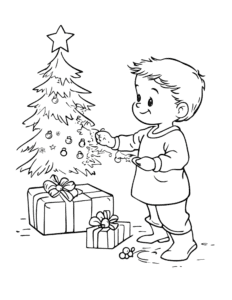 Cute Winter Coloring Pages 13 pages for Christmas and Winter