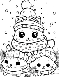 8 Printable Christmas Coloring Pages for Kids