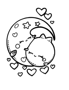 a sweet and fun coloring page for everyone who loves an adorable designs!