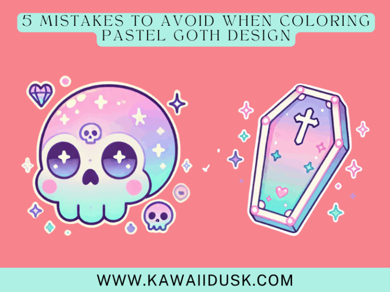 5 Mistakes to Avoid When Coloring Pastel Goth Design