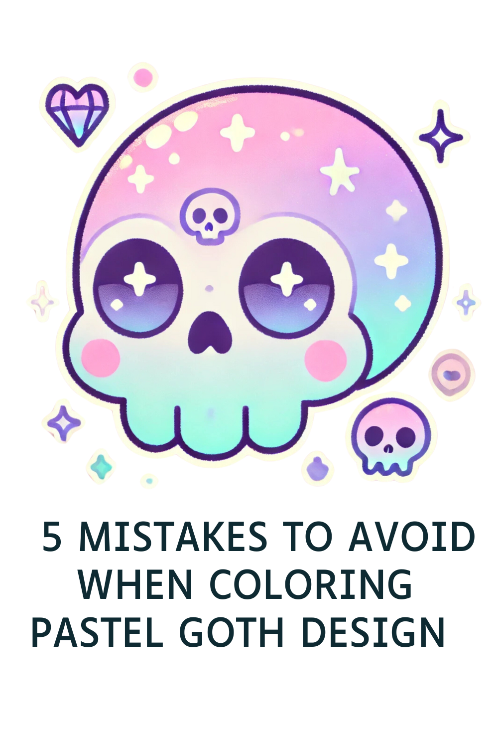 5 Mistakes to Avoid When Coloring Pastel Goth Design